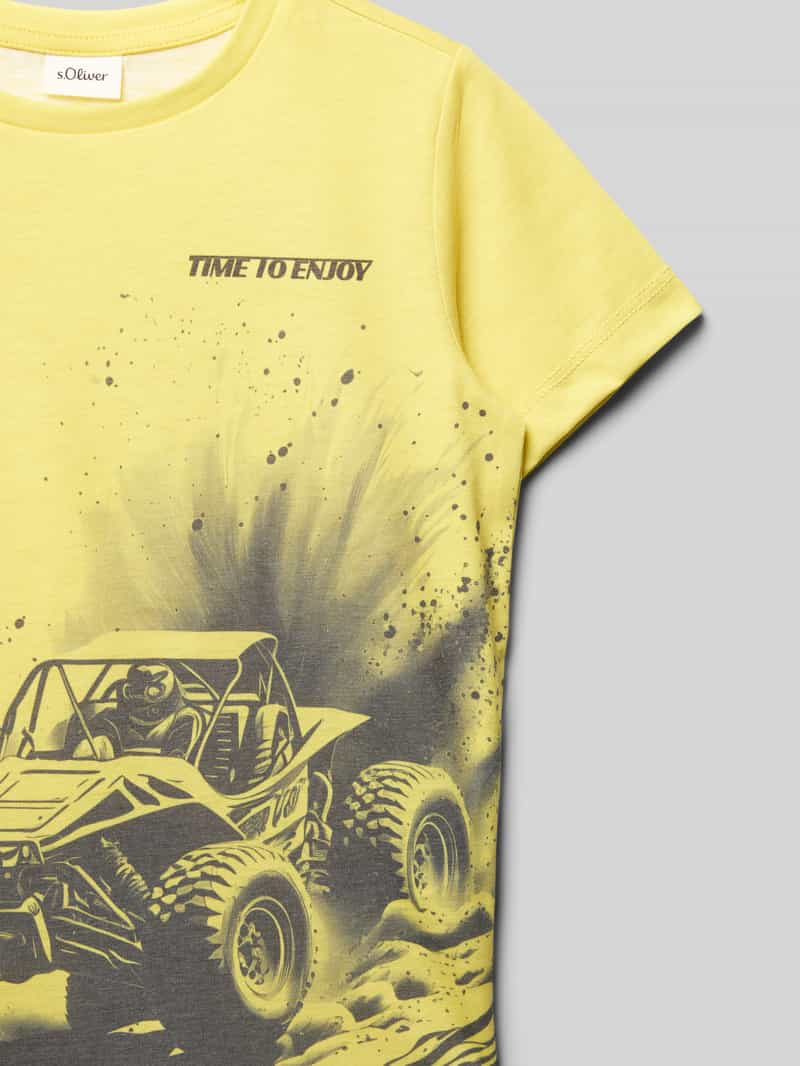 s.Oliver RED LABEL Regular fit T-shirt met motiefprint