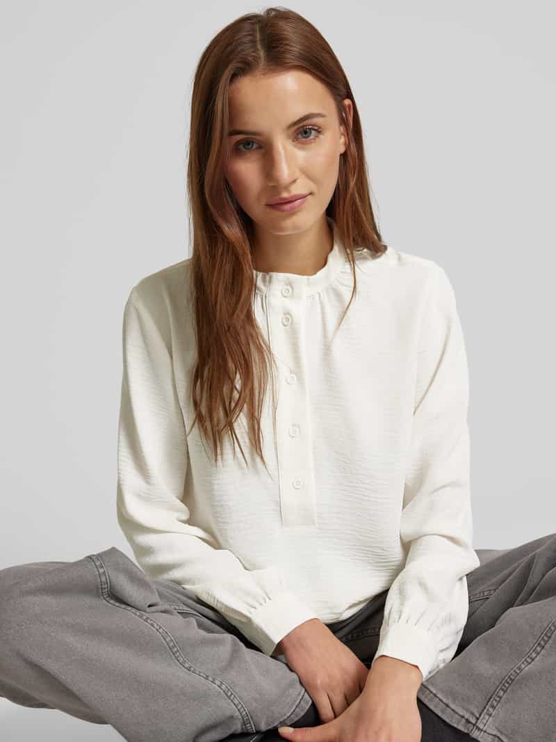 QS Regular fit blouse met ballonmouwen