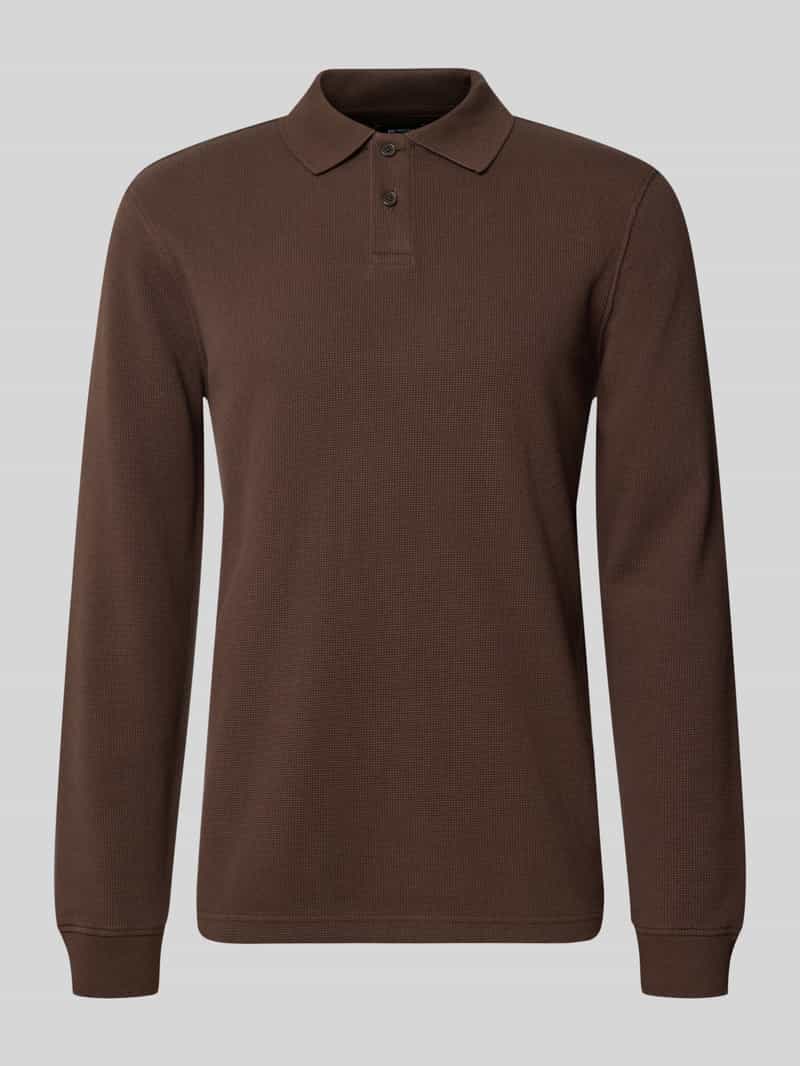 MCNEAL relaxed fit poloshirt van elastische katoenmix