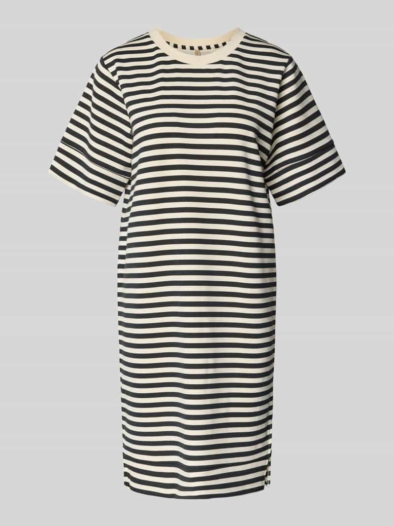 Soyaconcept Knielange sweatjurk met ronde hals model 'BARNI'