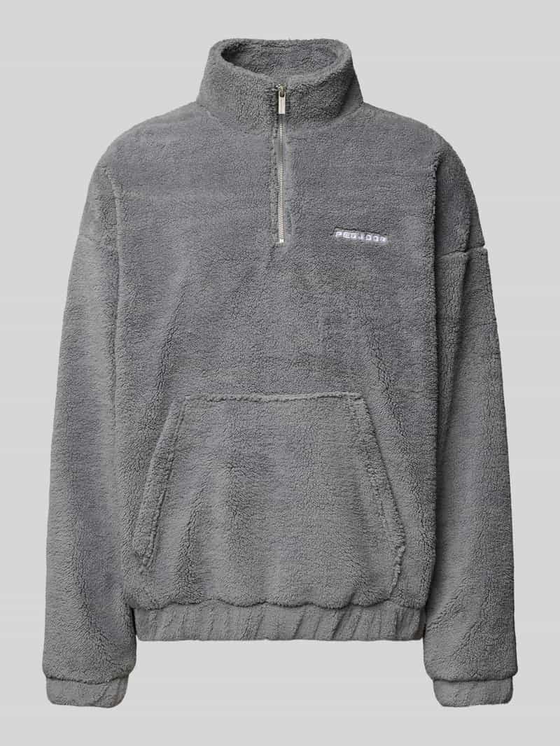 Pegador Fleecepullover met schipperskraag model 'Puka'