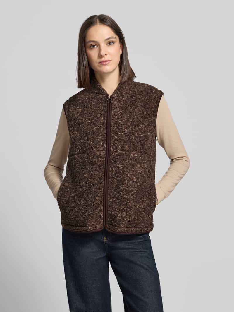 Soyaconcept Regular fit bodywarmer met boucléstructuur model 'SC-GERTRUD 4'