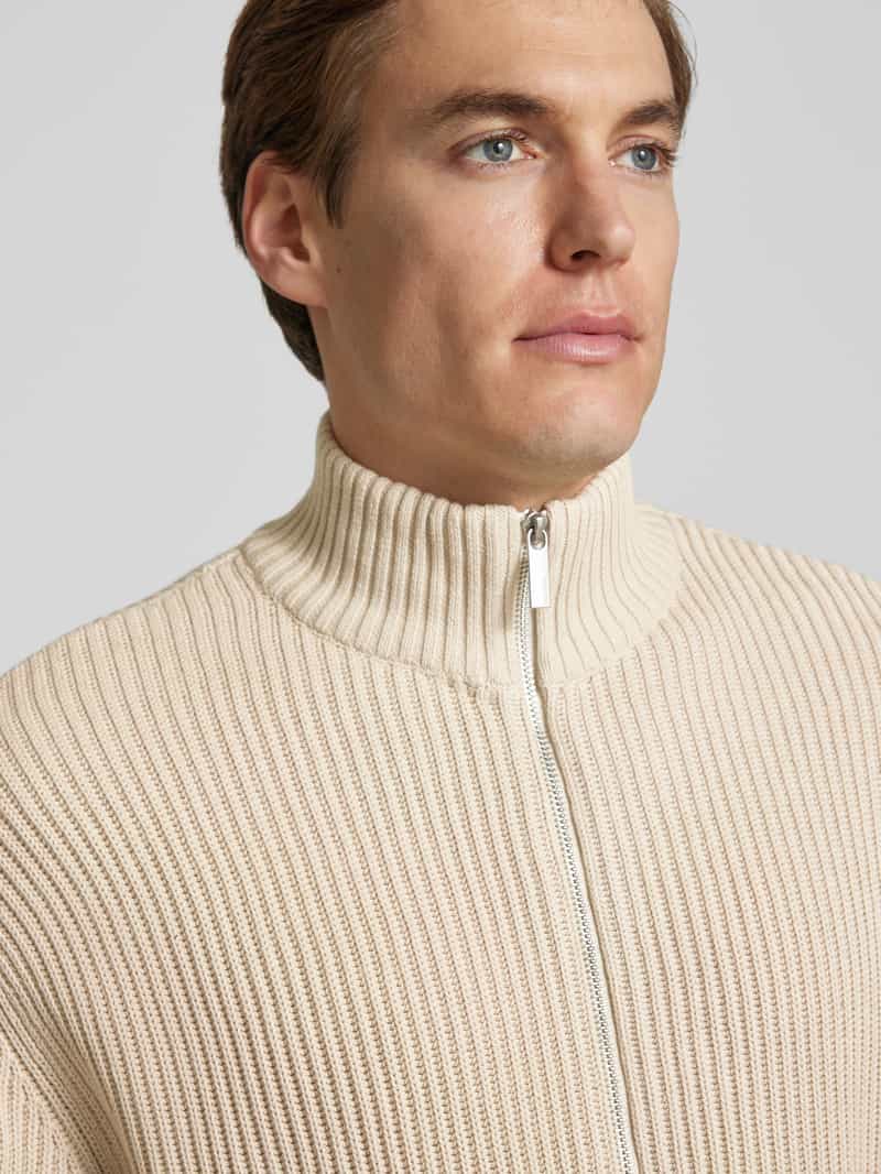 Selected Homme Cardigan met tweewegsritssluiting model 'DRY'