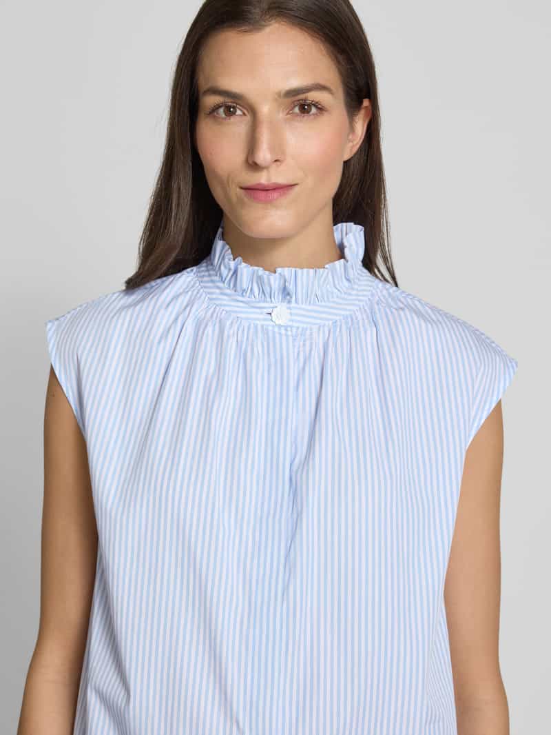 Rich & Royal Regular fit blousetop met opstaande kraag