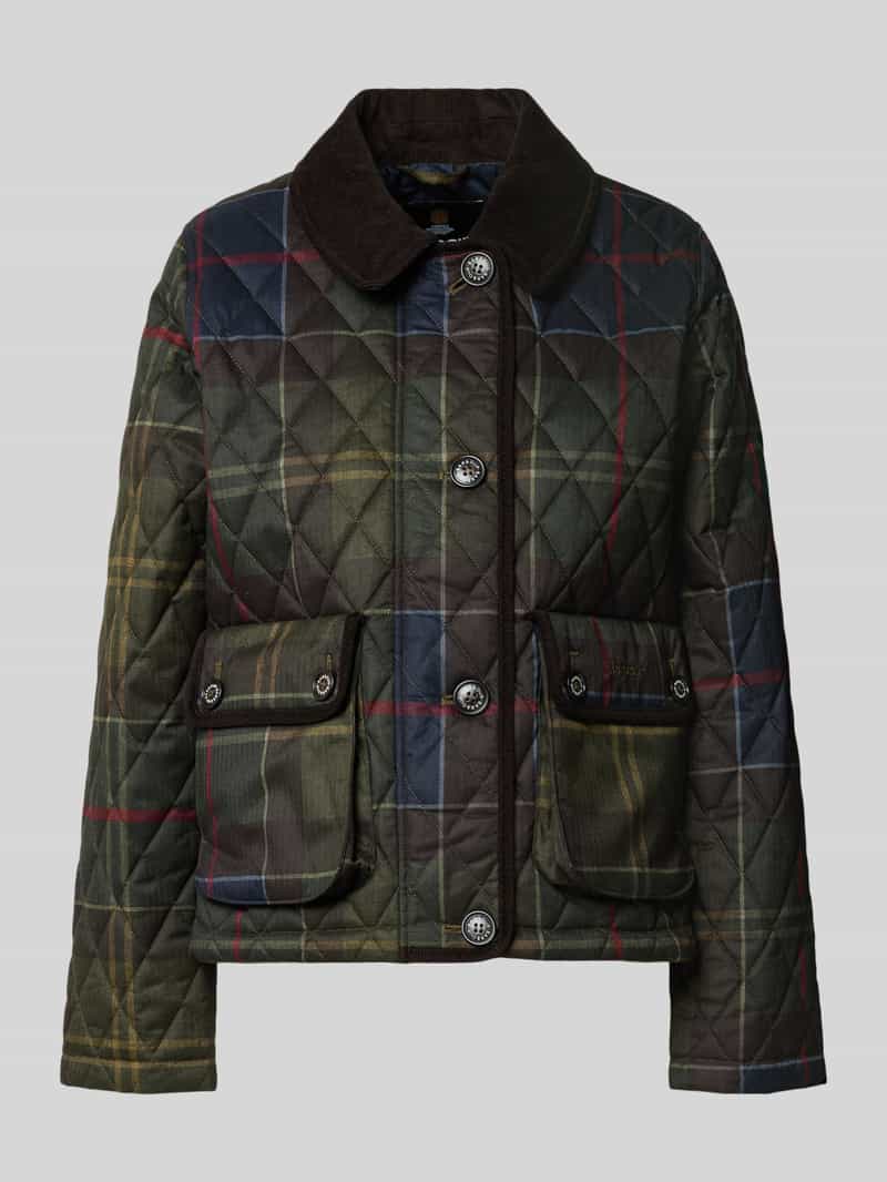 Barbour Regular fit gewatteerd jack met all-over motief