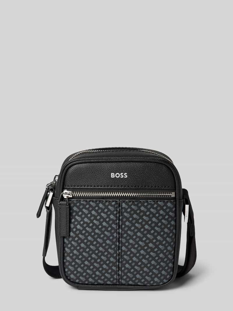 Boss Crossbodytas met labelprint, model 'Zair'