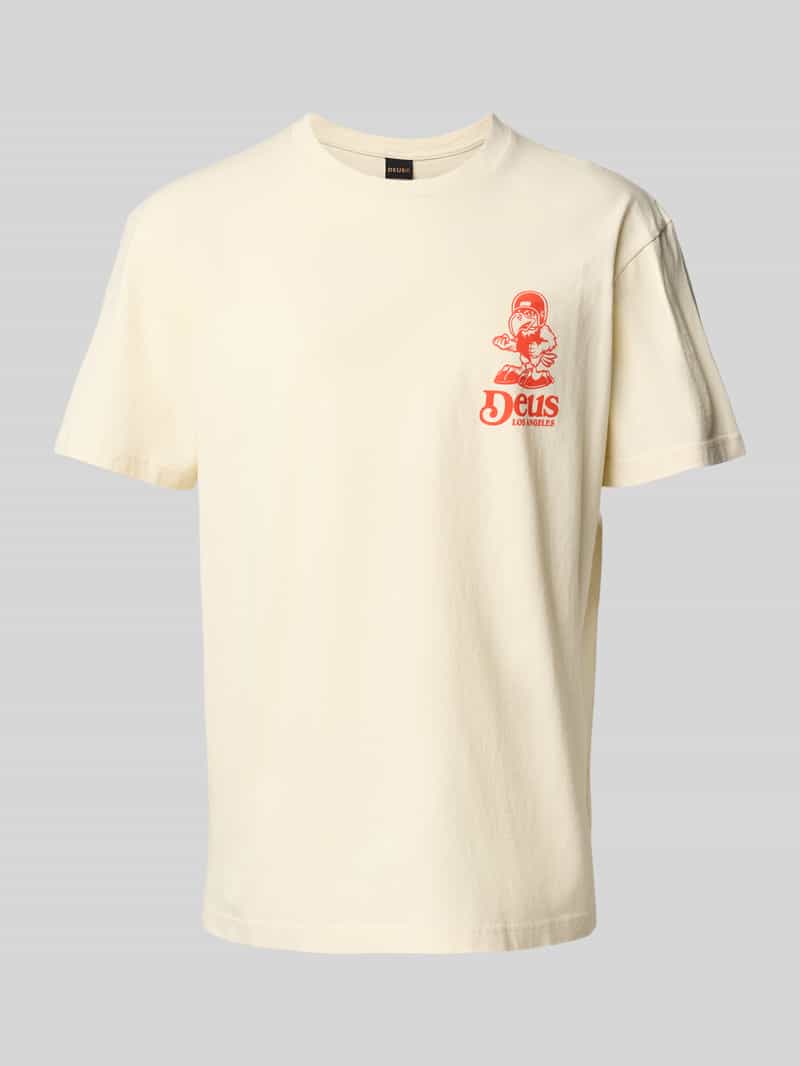 DEUS EX MACHINA T-shirt met labelprint model 'Raptor'