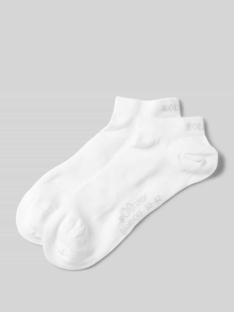 s.Oliver RED LABEL Sneakersokken van viscosemix in een set van 2 paar