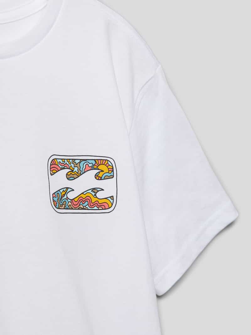 Billabong T-shirt met motiefprint model 'CRAYON WAVE'