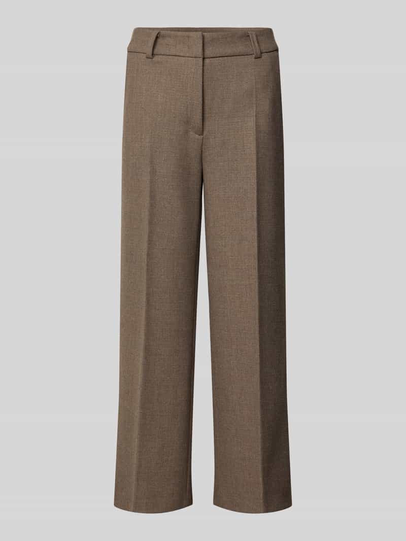 CAMBIO Wide fit stoffen broek met viscose model 'California'
