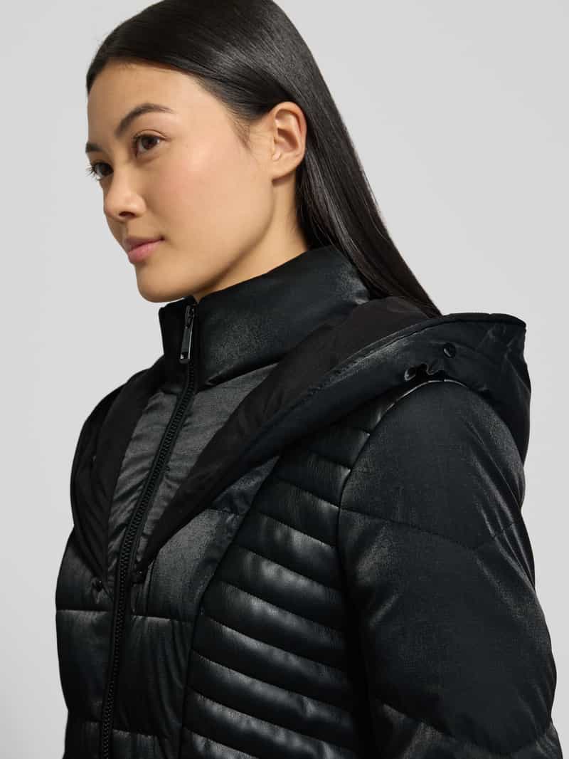Guess Regular fit gewatteerde lange jas met tweewegsritssluiting model 'Oxana'