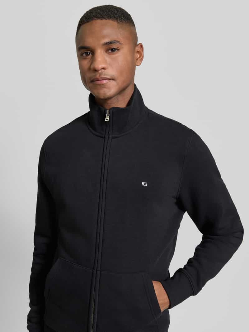 Christian Berg Men Regular fit sweatjack met opstaande kraag