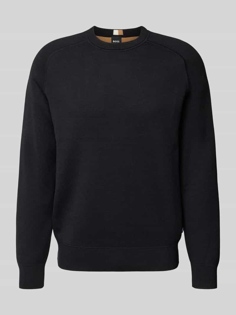 Boss Regular fit gebreide pullover van een mix van katoen en scheerwol model 'HIDONEO'
