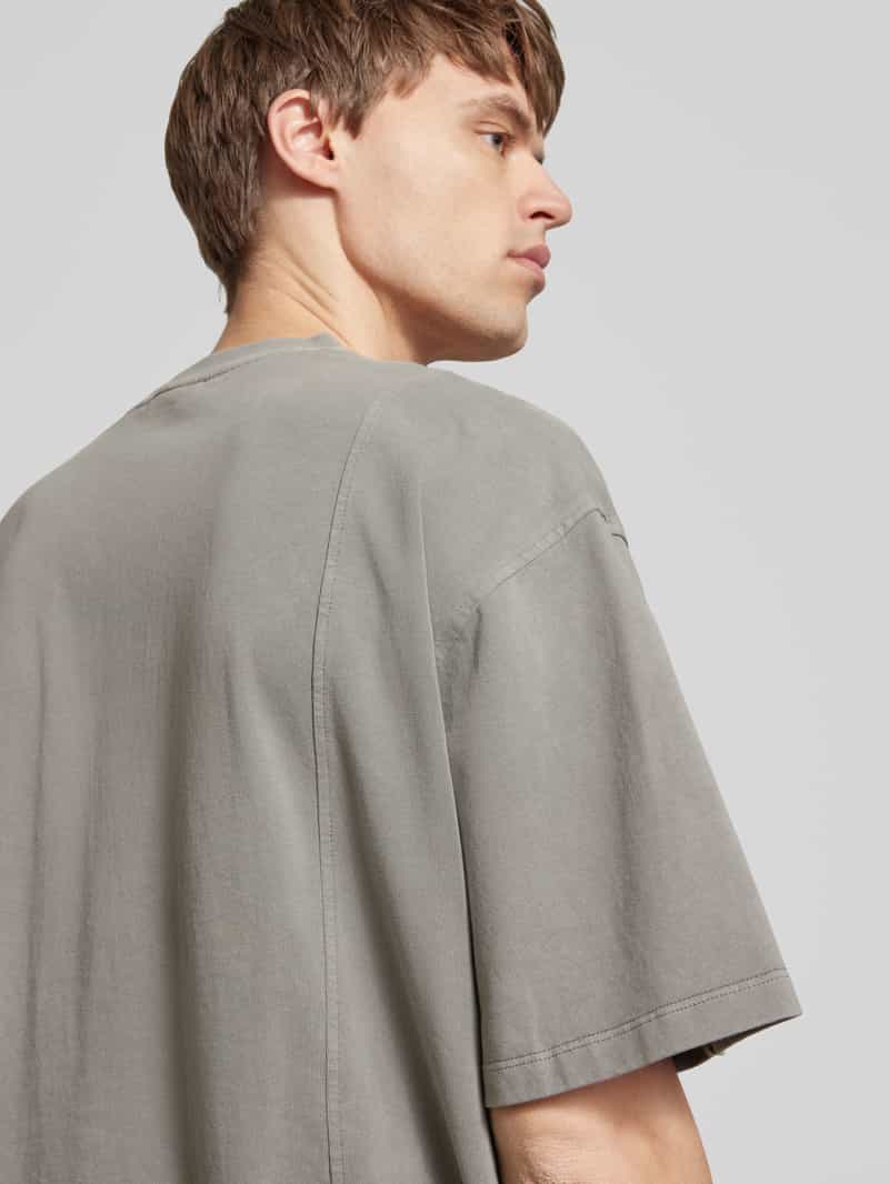 Hugo Blue T-shirt met borstzak model 'Naimos'