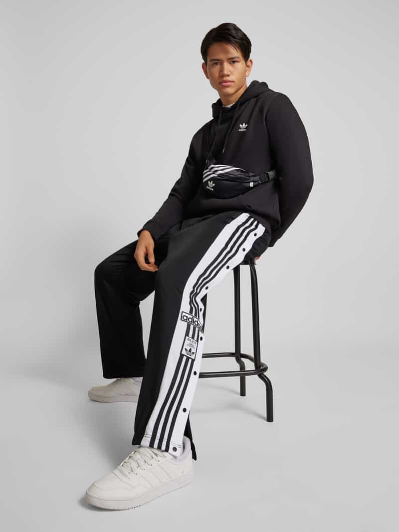adidas Originals Regular fit trainingsbroek met drukknoopsluiting model 'ADIBREAK'