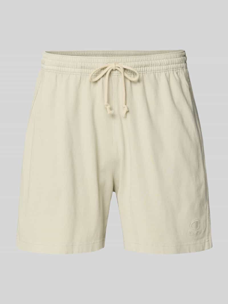 Champion Korte regular fit broek met labelstitching