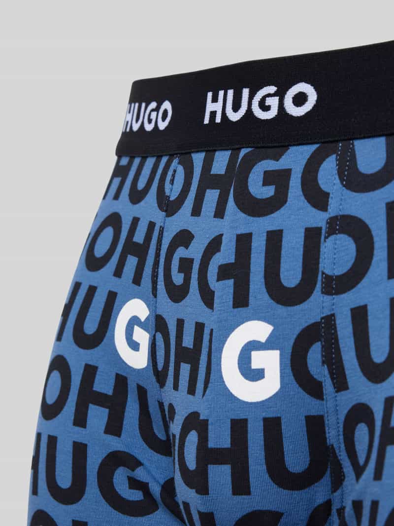 HUGO Boxershort met elastische band met logo in een set van 3 stuks