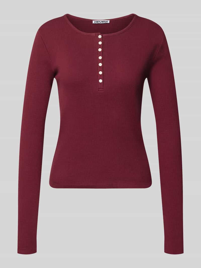 slim fit shirt met lange mouwen van puur katoen