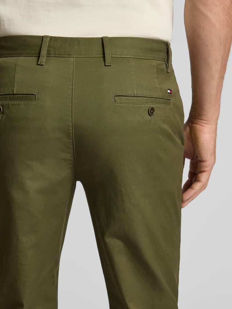 Tommy Hilfiger Straight fit chino van katoenmix