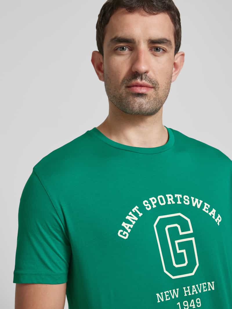 Gant T-shirt met labelprint