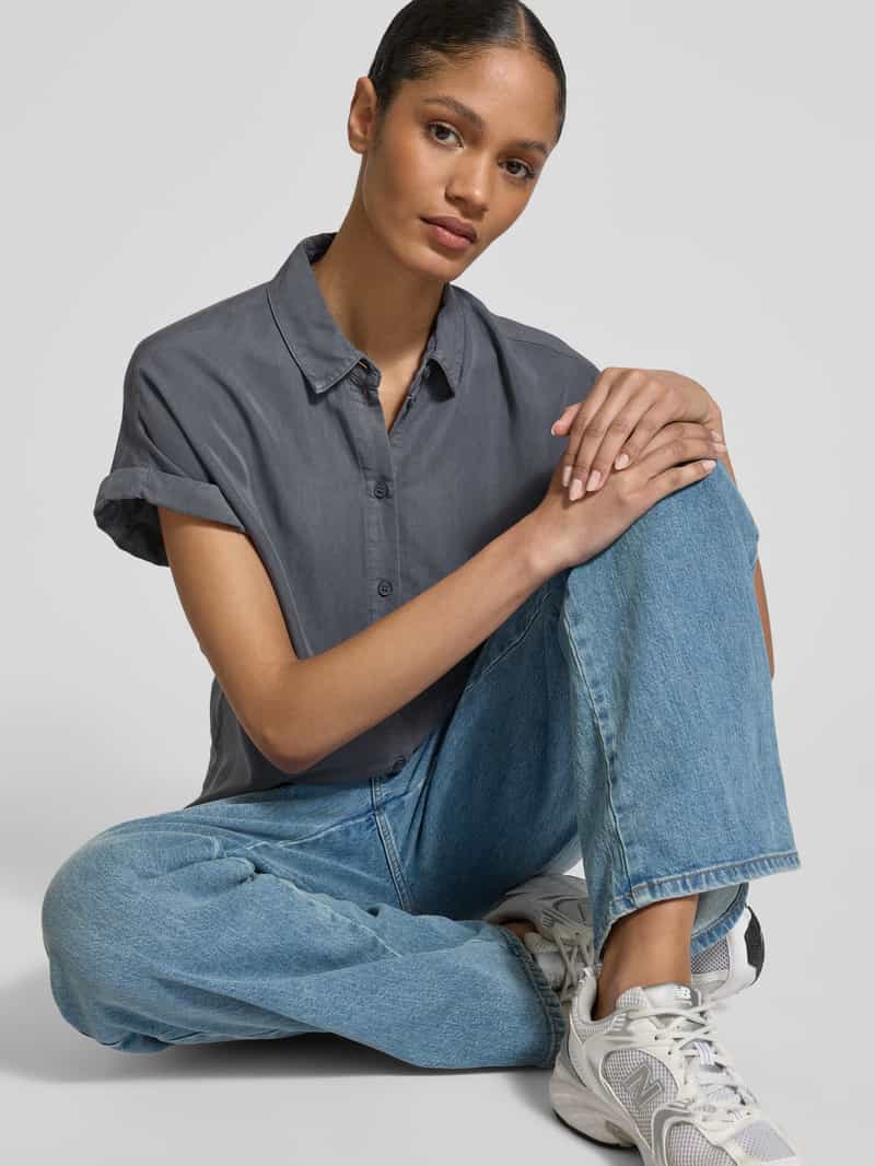 Jake*s Casual Regular fit overhemdblouse met knoopsluiting