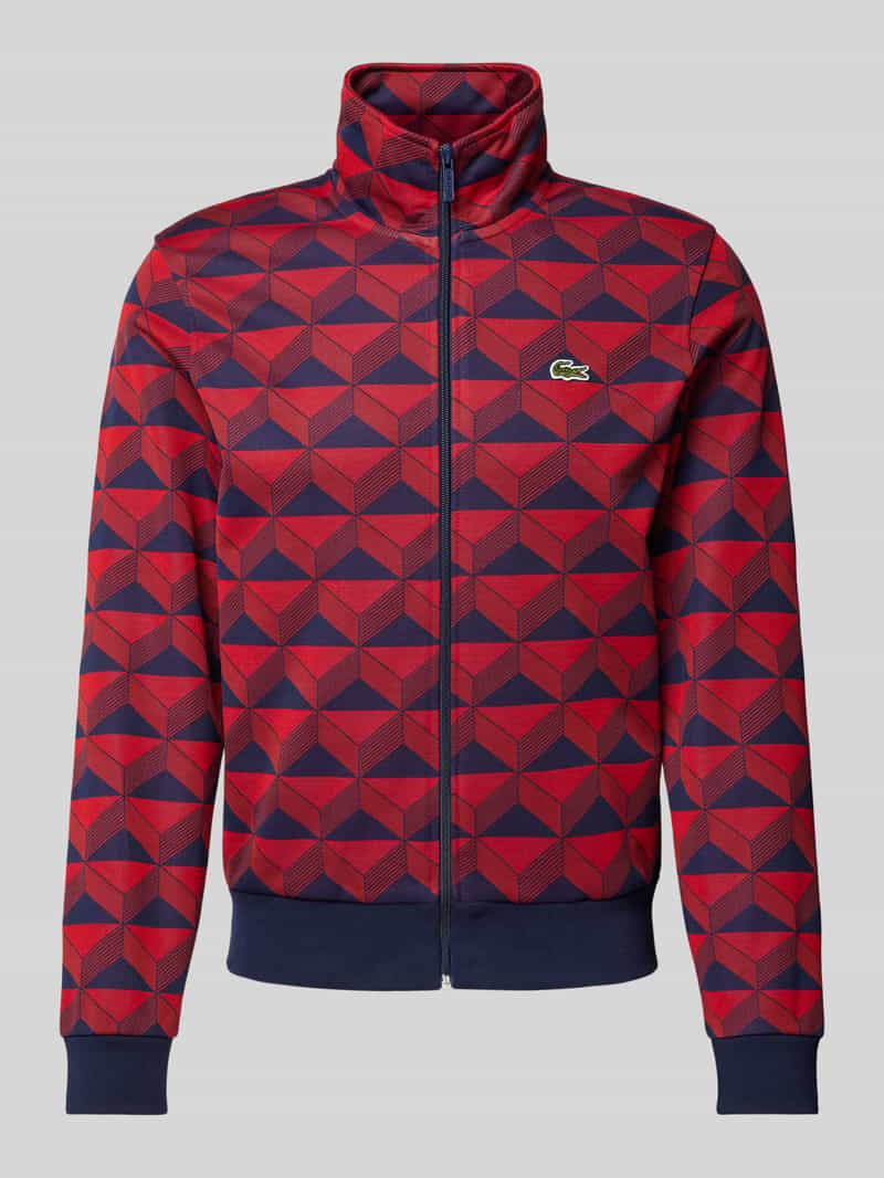 Lacoste Sweatjack met all-over motief