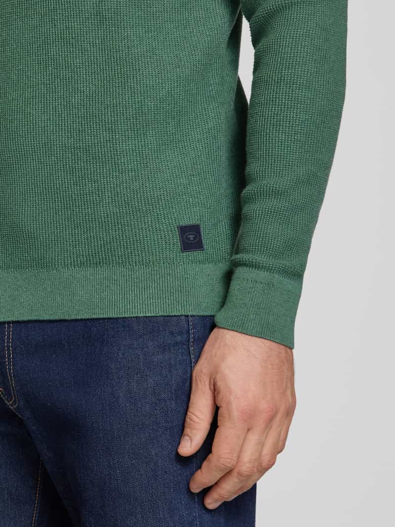 Tom Tailor Regular fit gebreide pullover van zuiver katoen