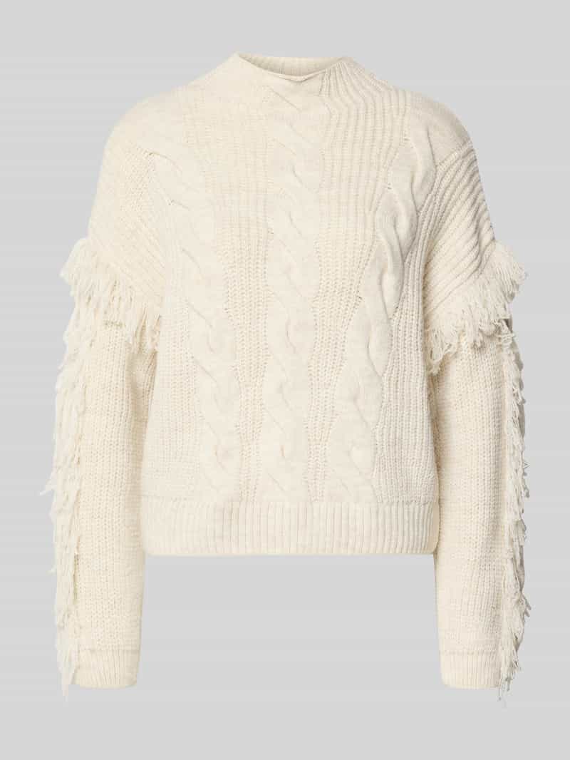 Only Regular fit gebreide pullover met franjes model 'HOLLY'