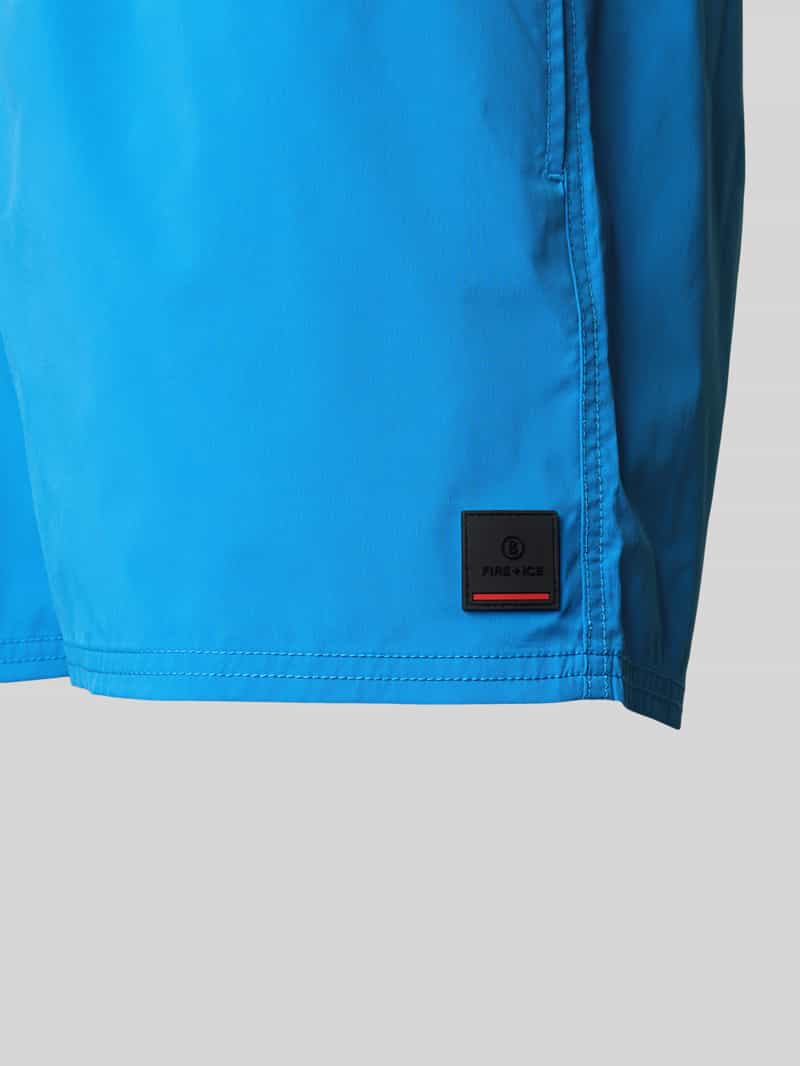 Fire + Ice Korte regular fit broek met labelpatch model 'NELSON'
