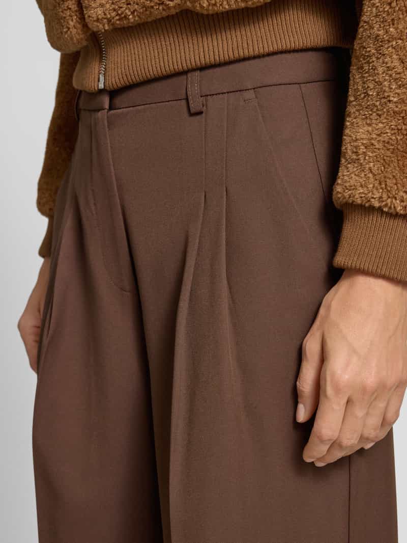 Smith and Soul Straight leg stoffen broek met bandplooien
