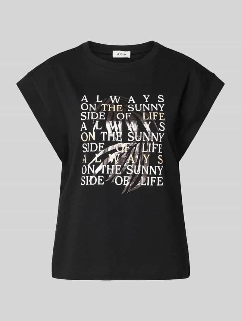 s.Oliver RED LABEL Regular fit T-shirt van puur katoen