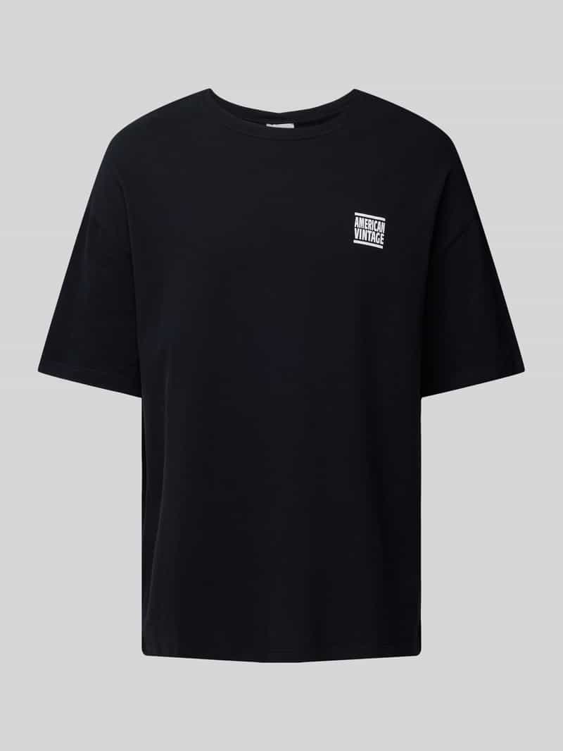 American vintage T-shirt met labelprint