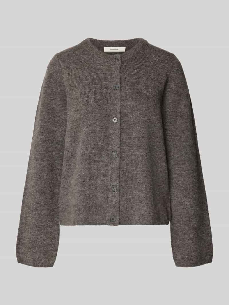 Selected Femme Regular fit gebreid jack van wolmix model 'LULU'