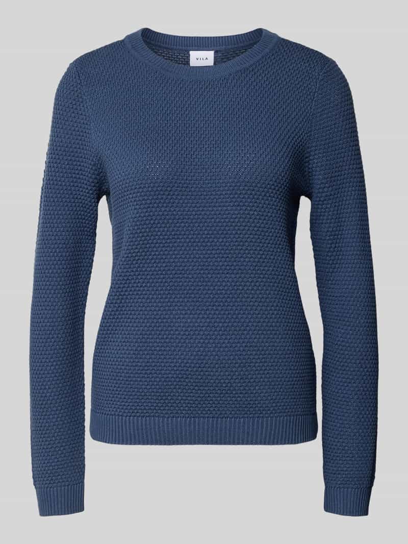 Vila Gebreide pullover met ribboorden model 'dalo'