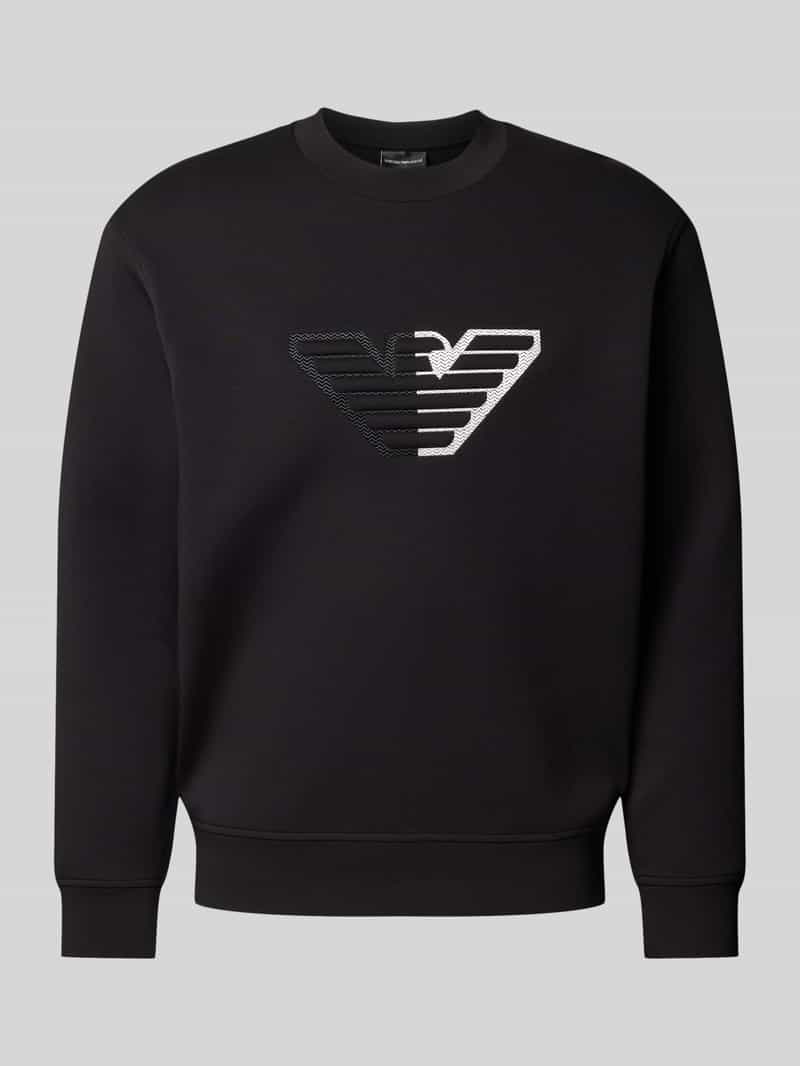 Emporio Armani Sweatshirt met ribboorden