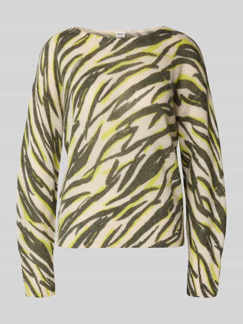 BRAX Gebreide pullover met boothals model 'STYLE.LISA'
