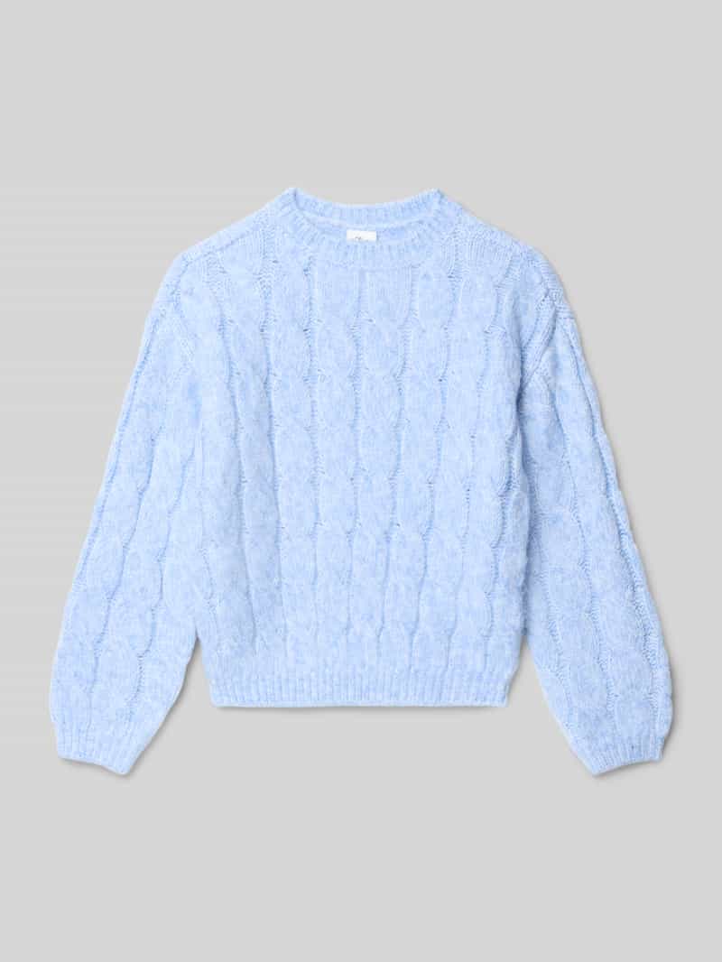 s.Oliver RED LABEL Loose fit gebreide pullover met kabelpatroon
