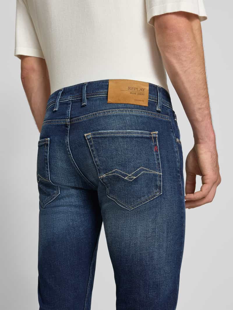 Replay Straight fit jeans in used-look model 'GROVER'