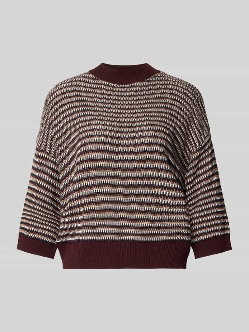 Opus Pullover met mock neck model 'Peipina'
