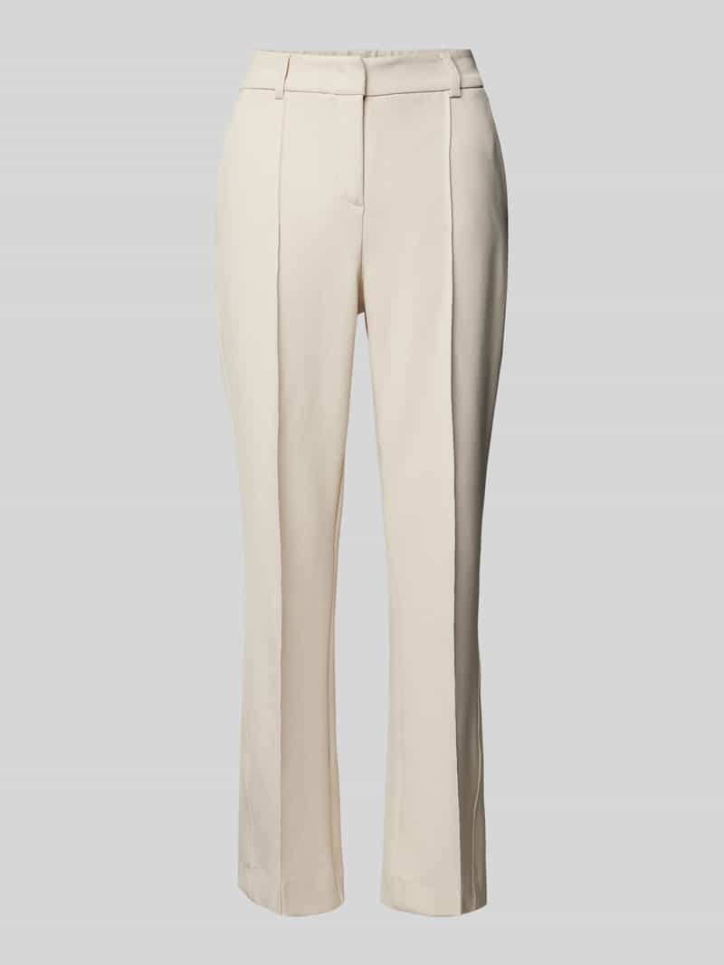 OPUS PANTS Regular fit stoffen broek met vaste persplooien model 'Luane'
