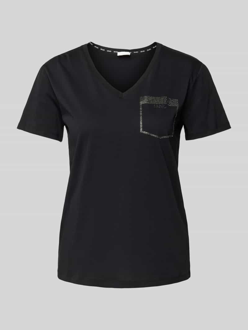 LIU JO SPORT T-shirt met strass-steentjes