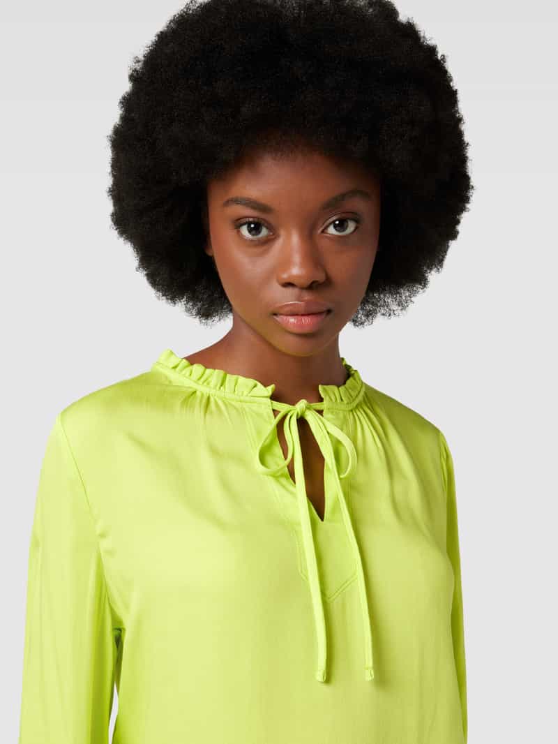 Emily Van den Bergh Blouse van viscose in effen design
