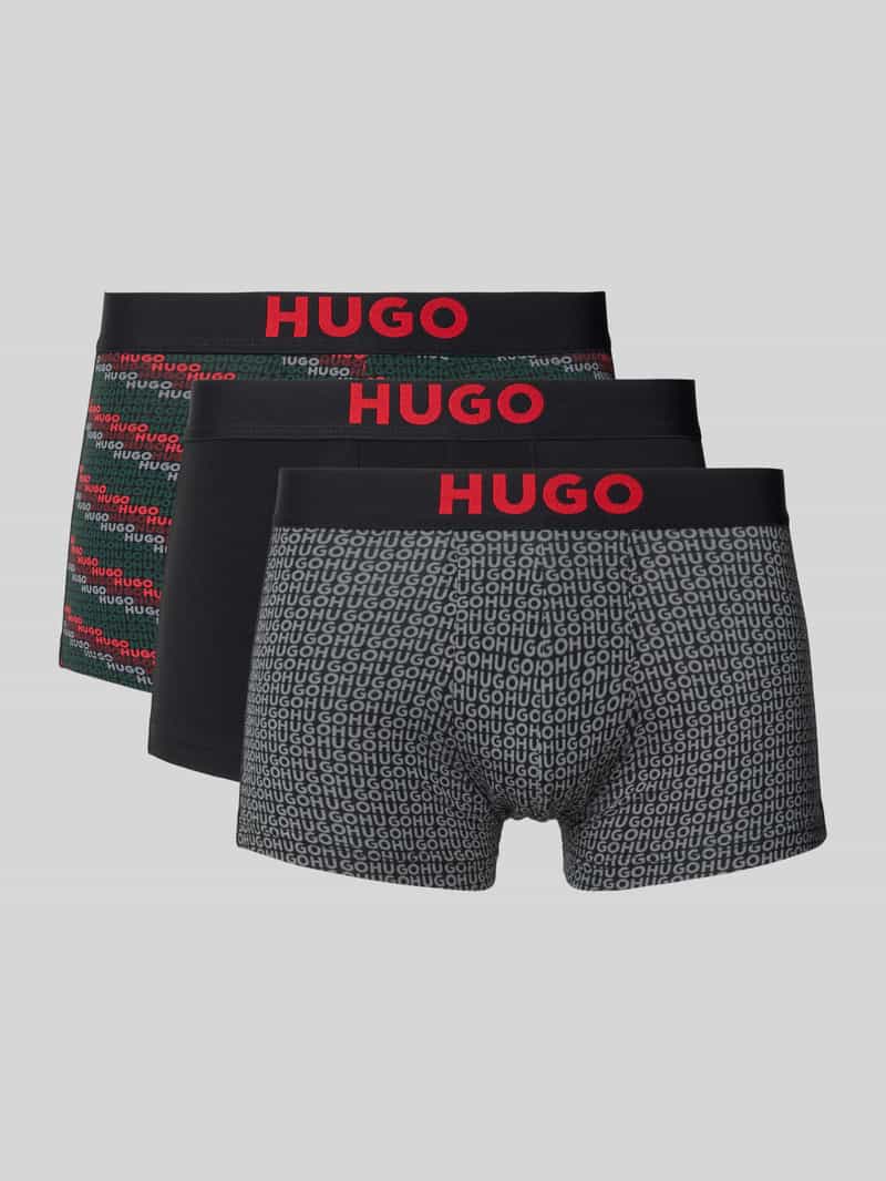 HUGO Boxershort van katoenmix in set van 3