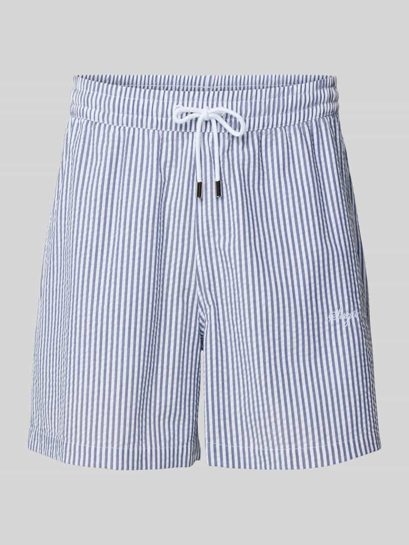 Sergio Tacchini Regular fit sweatshorts met logostitching model 'GALLIPOLI'