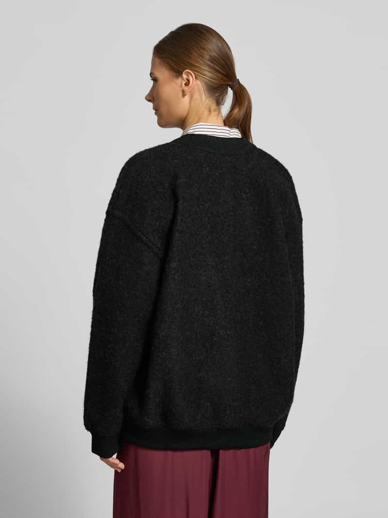 Lacoste cardigan met logopatch