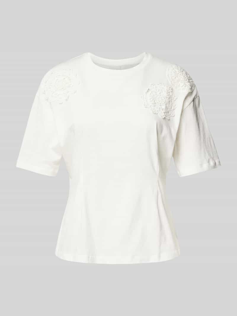 Ichi T-shirt met siergarnering model 'NABIA'