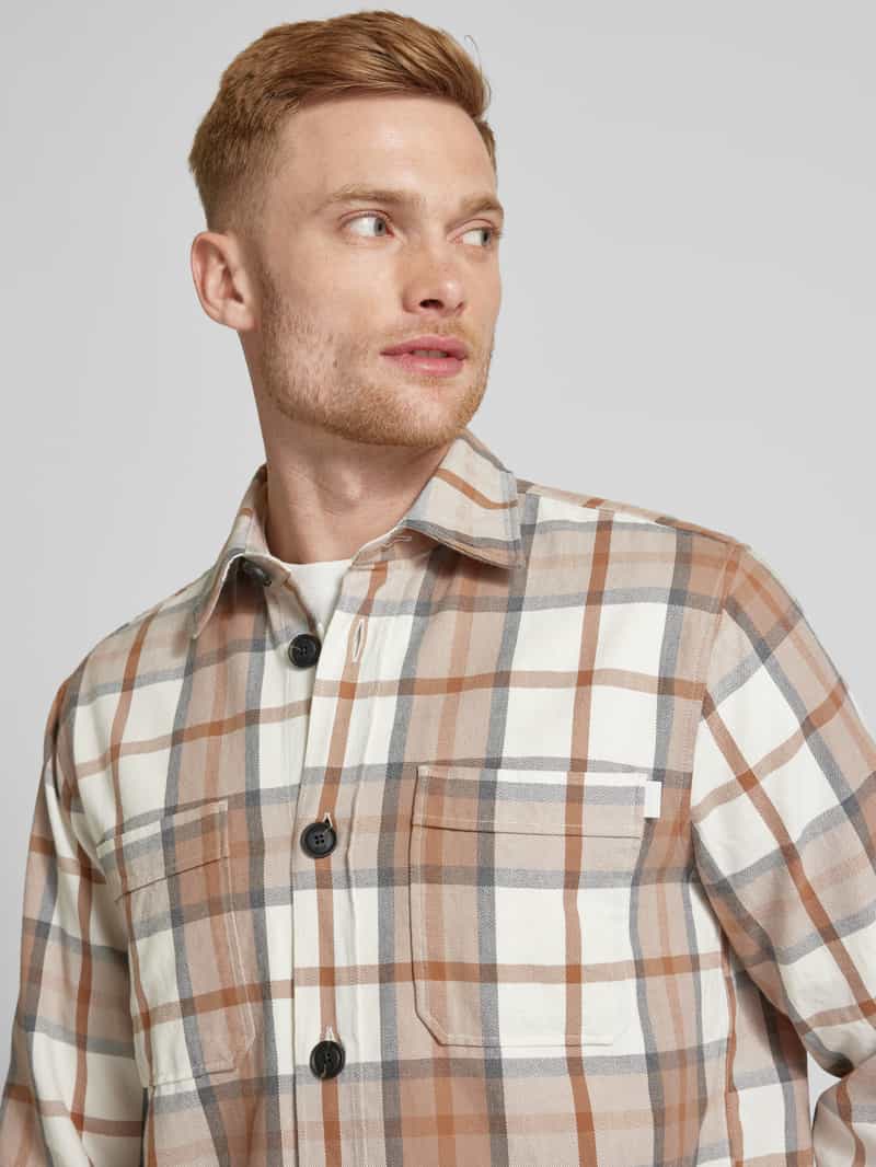 JOOP! Collection Overhemdjack met borstzak model 'Karter'