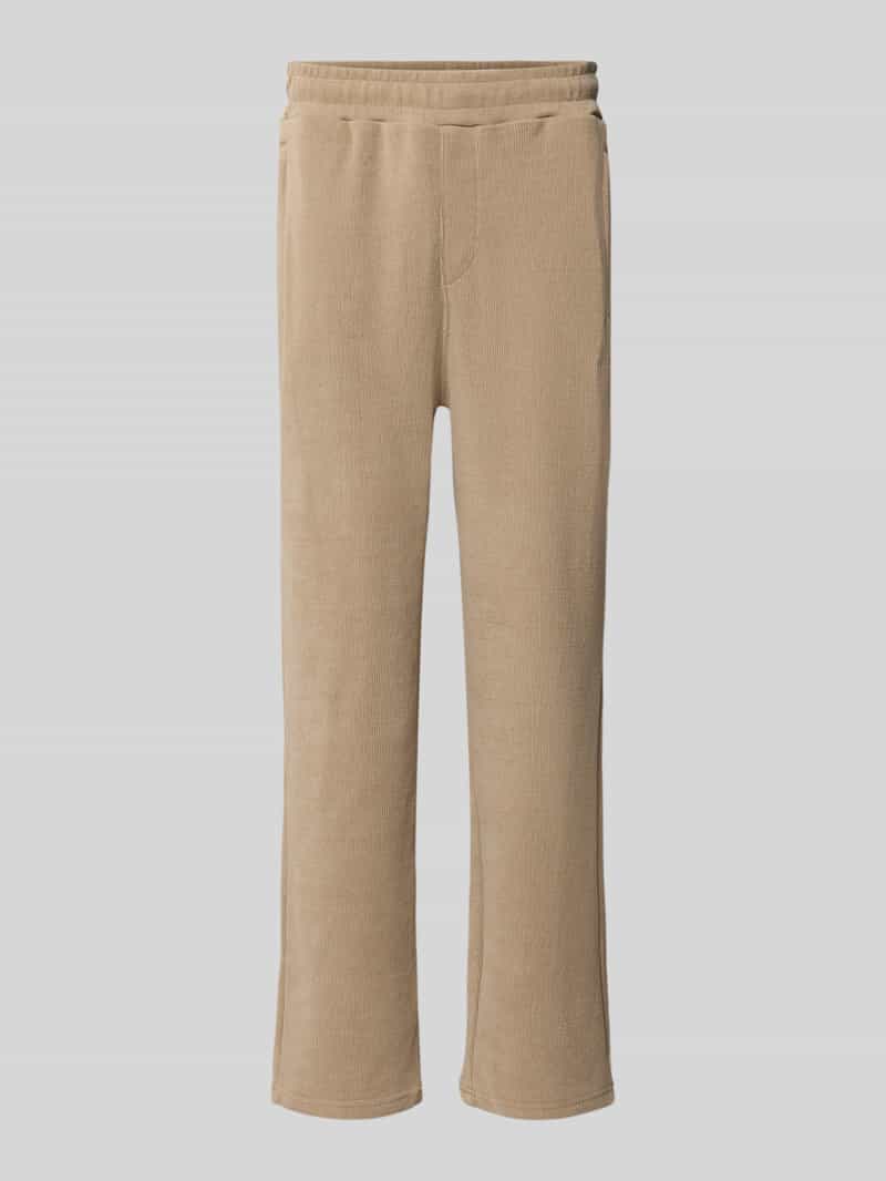 PEGADOR wide fit sweatpants met labeldetail model 'Mezzano'