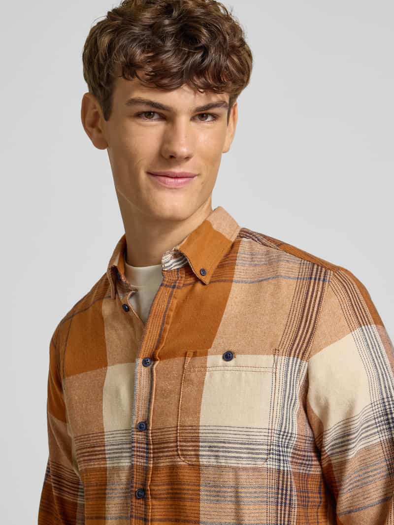 Blend Regular fit vrijetijdsoverhemd met button-downkraag model 'Dac
