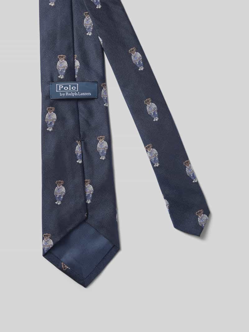 Polo Ralph Lauren Zijden stropdas met motiefstitching